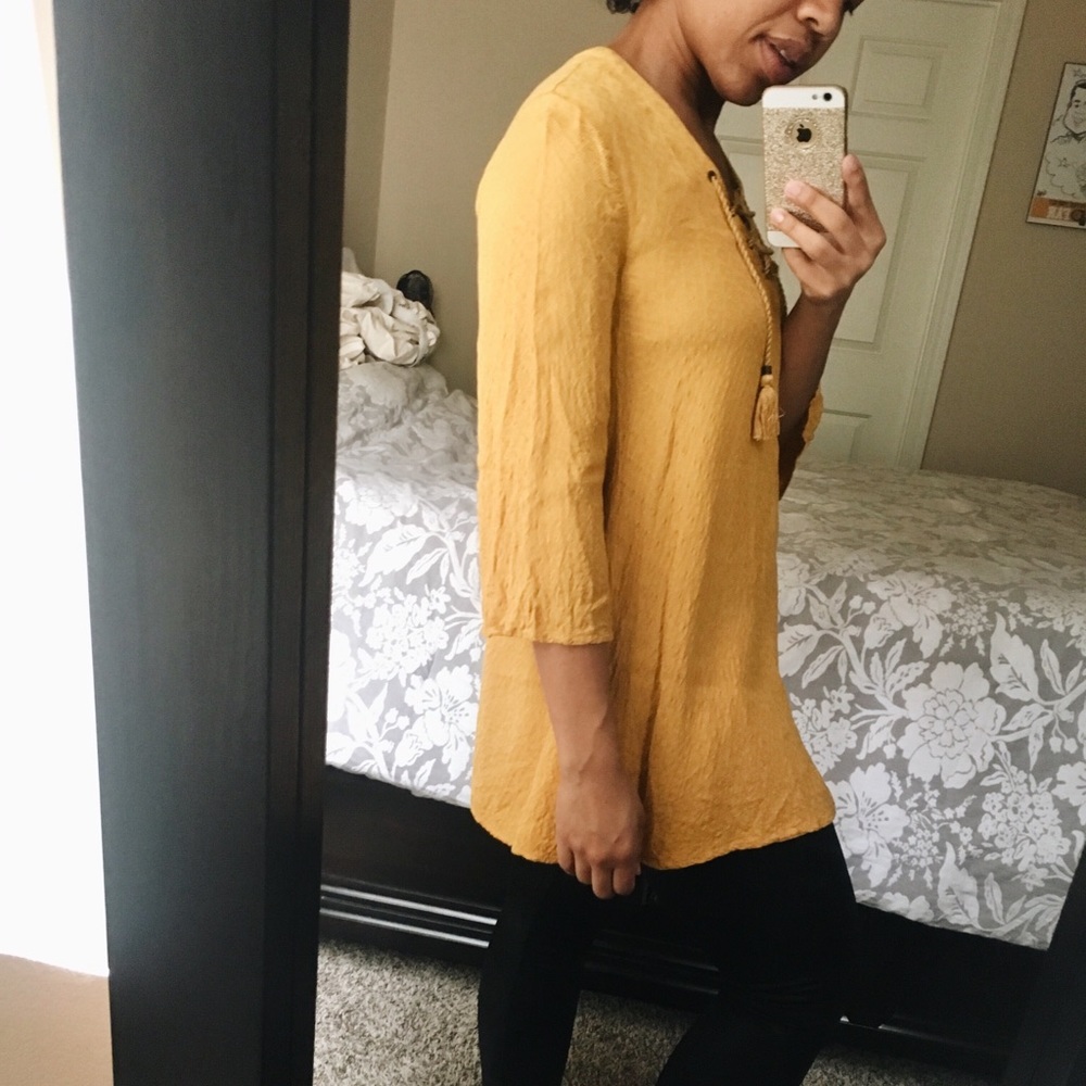 {Fall Yellow Blouse}š«š« - Picture 3 of 8